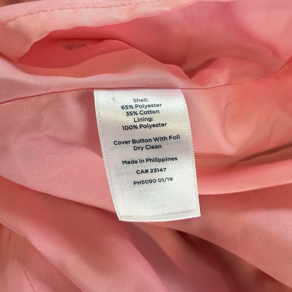Talbots Pink Ribbon Tweed Sleeveless Shift Dress Size 2 Office Preppy - Picture 13 of 13